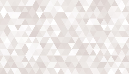 Abstract seamless pattern of geometric shapes. Mosaic background of  triangles. Evenly spaced triangles in different shades of brown. Vector illustration