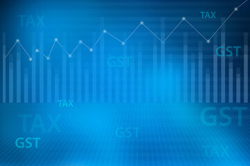 2d illustration futuristic business background pattern graph concept
