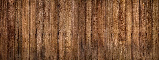 Top view of brown wooden wall texture background.