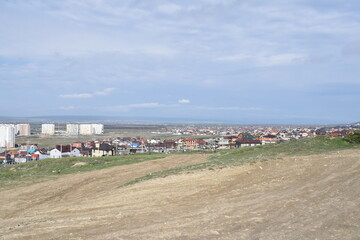 The outskirts of the resort town of Anapa. Russia. Photo taken in spring.