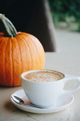 Latte in coffee shop environment!