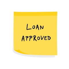 Loan approved financial sign