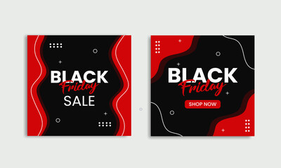 Black Friday Sale Social Media Post Design Template
