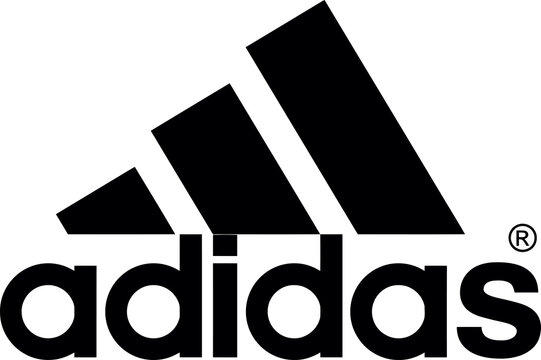 adidas logo in black sports brand