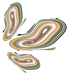 Obraz premium A unique abstract illustration. Original wallpapers. A screensaver mobile devices. A beautiful image will decorate design projects and ideas. A unique combination of lines, waves of curves, textures.