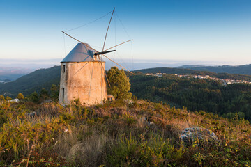 Traditional windmills in Central Portugal.
Sunset in Coimbra, Portugal