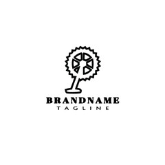 symbol of bicycle logo icon design template vector illustration