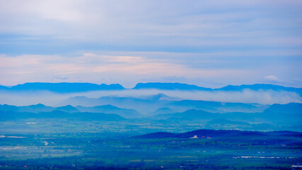 Mist on the mountain range