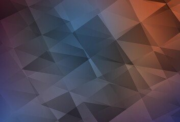 Fototapeta premium Light Blue, Red vector abstract polygonal background.