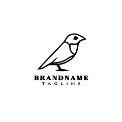 bird logo cartoon icon design template creative isolated vector illustration