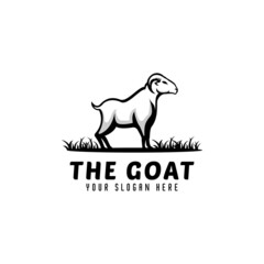 template goat logo design,modern goat logo,farm field logo,mountain goat logo,animal logo,icon vector emblems