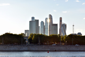 the vast skyscrapers of the metropolis