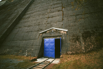 waterworks dam Fláje in the Ore Mountains