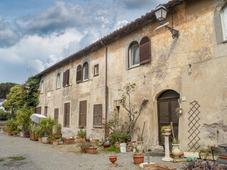 ancient ostia pictoresque medieval village