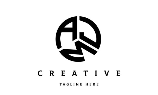 AJM circle three letter logo