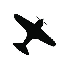 Vintage airplane icon vector. aircraft illustration sign. plane symbol. fly logo.