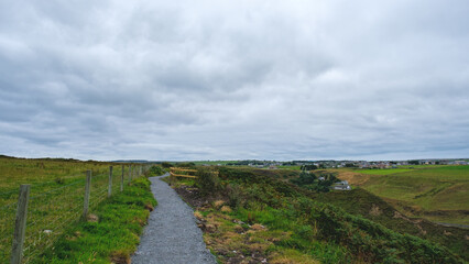 The John O'Groats trail at Lybster in Caithness in the Highlands