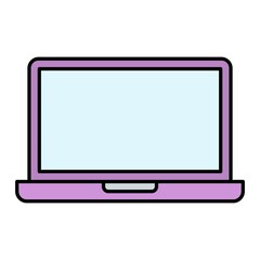 Vector Gaming Laptop Filled Outline Icon Design