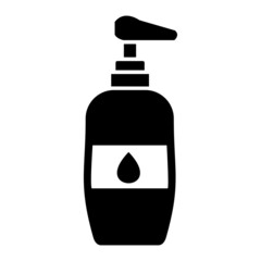 Fototapeta premium Vector Shampoo Glyph Icon Design