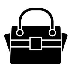 Vector Handbag Glyph Icon Design