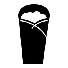 Vector Doner Kebab Glyph Icon Design