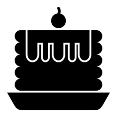 Vector Pancake Glyph Icon Design