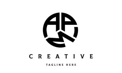 APM circle three letter logo