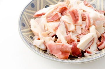 ボイルしたセーイカ下足（ソデイカ下足）