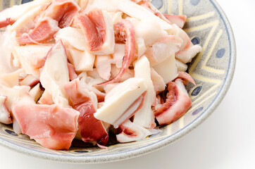 ボイルしたセーイカ下足（ソデイカ下足）