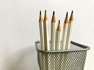 pencils in a basket