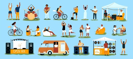 Open Air Music Festival Color Set