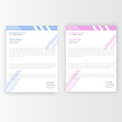 Abstract Letterhead Design. Modern Business Letterhead Design. Creative Template Design. Letterhead Bundle. Corporate Letterhead Design.