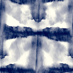 Alcohol ink indigo seamless background. Pattern