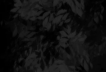 Foto op Plexiglas Dark Gray vector natural background with leaves. © smaria2015