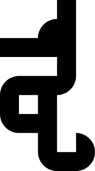 Vector de icono de caballito de mar.