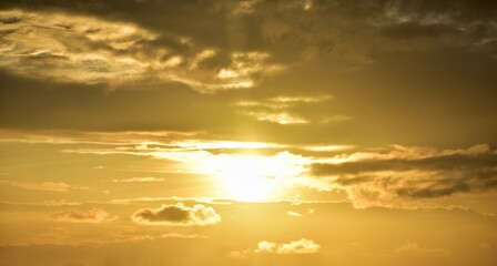sun and clouds and fire