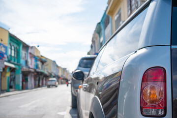 cars in the street