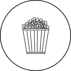 Popcorn icon design graphic vector illustration