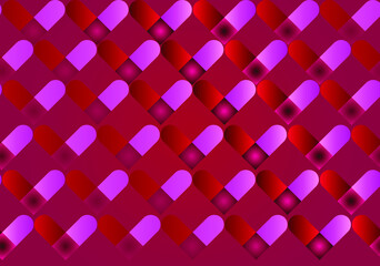 Love pattern with background