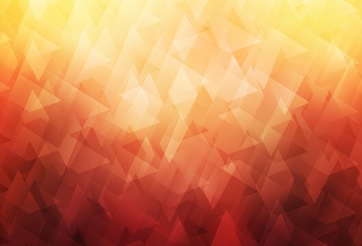 Light Red, Yellow vector template with rhombus.