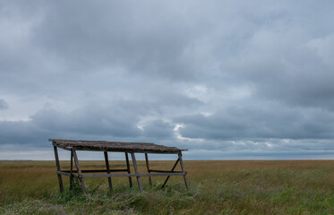 Landscapes of the Black Sea, Dzharylgach Islands and the Dnieper river.