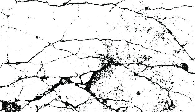 Wall Cracks. Grunge Urban Graphice. Dust Overlay Distress Grained Texture. Abstract Vector Illustration