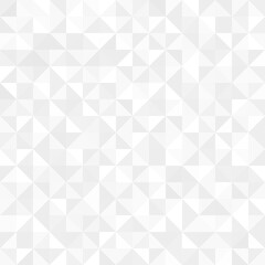 Obraz premium Abstract background geometric triangles white and gray seamless pattern.vector illustration.