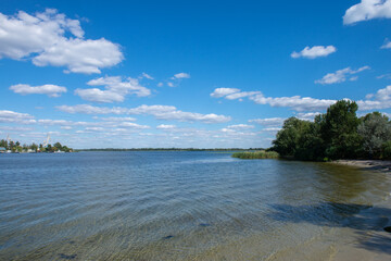 Landscapes of the Black Sea, Dzharylgach Islands and the Dnieper river.