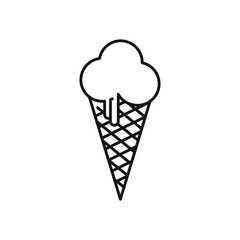 Ice cream icon design template