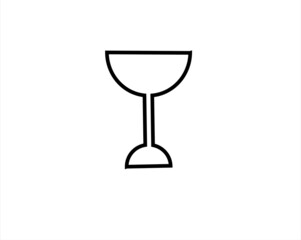 Illustration of a glass with black lines