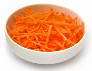 Sliced carrot in a bowl