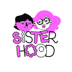 Femenist vector design. Art for posters, stickers, embroidery, badges, pins and clothing