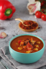 Traditional Hungarian meat stew - Goulash