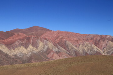 mountain full of colors in northwestern Argentina, natural wonder, world heritage site